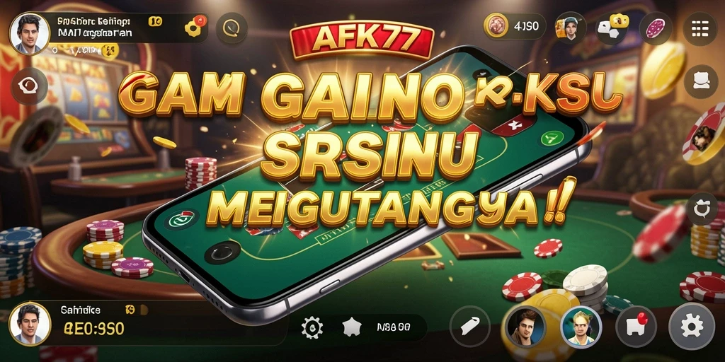 Screenshot AFK77 menampilkan suasana gameplay seru di kasino.