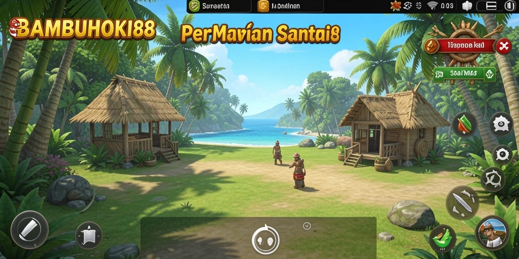 Tampilan gameplay BAMBUHOKI88 yang seru dan interaktif.