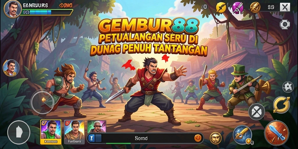 Screenshot GEMBUR88 menampilkan aksi seru dalam petualangan penuh tantangan.
