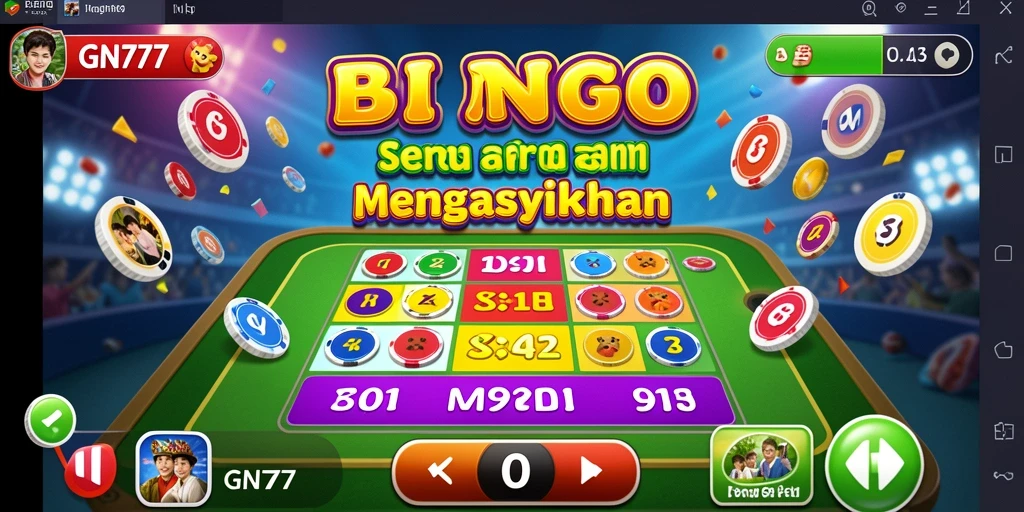 Tampilan gameplay menarik dari GN777 dengan suasana Bingo yang seru.