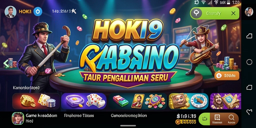 Tampilan permainan Kasino yang menakjubkan di HOKI9.